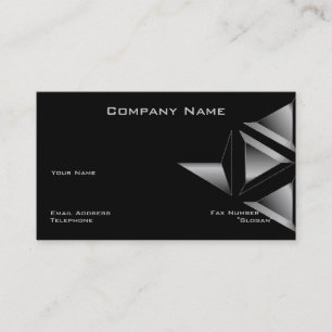 Triangle-Visitenkarte   Premium   Schwarzes Design Visitenkarte