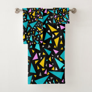 Triangles bleu jaune couleurs sur arrière - plan n