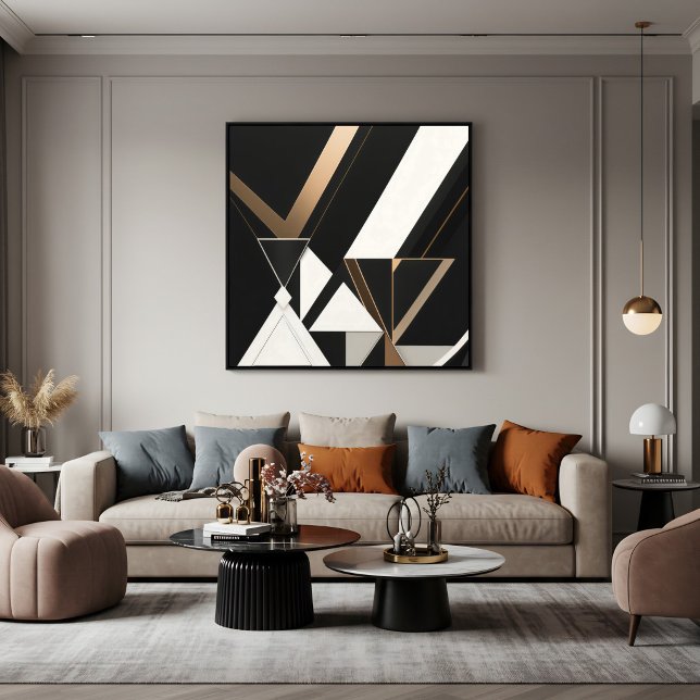 Triangles Géométriques Modernes Art Déco (Créateur téléchargé)