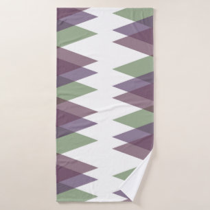 Triangles mauve et vert