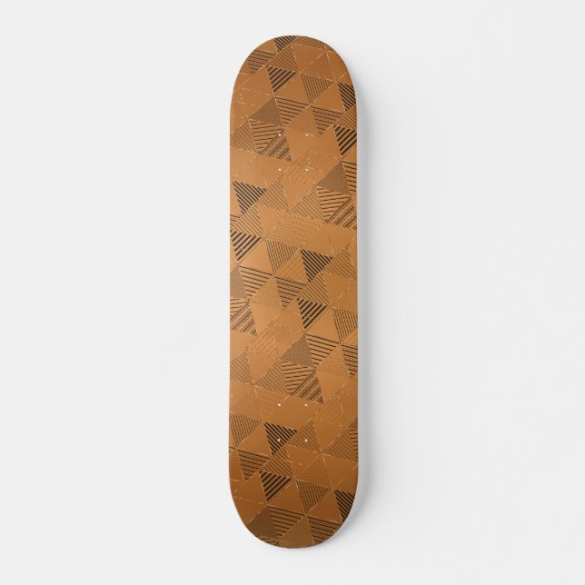 Triangles Pattern 5 Skateboard (Vorne)