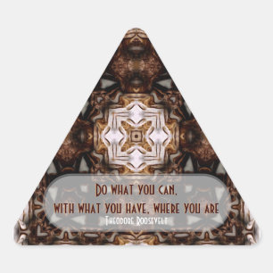 Triangulaire Citations WOW : Faites Ce Que Vous Pouvez. Sticker