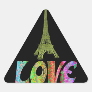 Triangulaire Love Paris Sticker