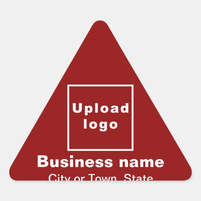 Triangulaire Marque d'affaires sur Sticker triangle rouge (Devant)
