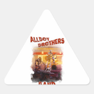 Triangulaire sticker Allbot Brothers Band /Bob's Saucer Repair