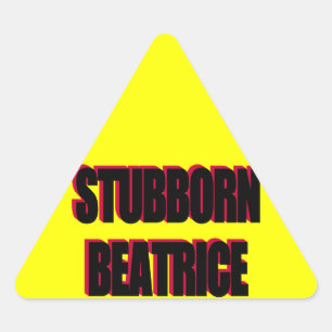 Triangulaire Sticker Béatrice têtu