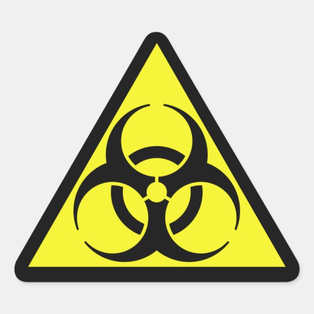 Triangulaire Sticker Biodanger (Devant)