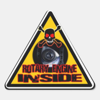TRIANGULAIRE STICKER DANGER ROTARY