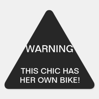 TRIANGULAIRE STICKER D'AVERTISSEMENT