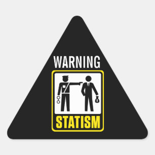 Triangulaire Sticker d'avertissement de statistique