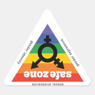 Triangulaire Sticker de sécurité - LGBTQ