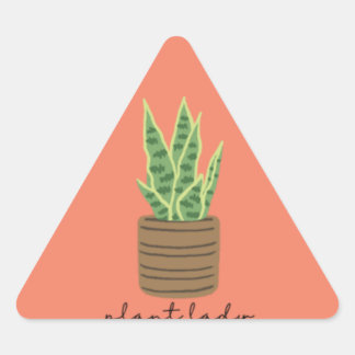 Triangulaire Sticker plante Lady