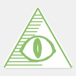 Triangulaire Sticker pour triangle d'oeil Illuminati - Cash Gre