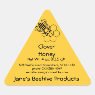 Triangulaire Sticker (Tri) - Honey Business (Bee on peb)