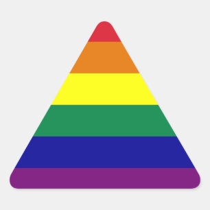 Triangulaire Sticker triangle arc-en-ciel