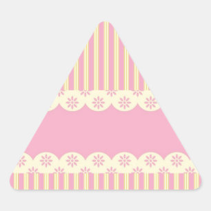 Triangulaire Sticker triangle Arrière - plan Eyelet rose