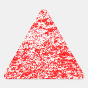 Triangulaire Sticker triangle rouge et Marbre blanc