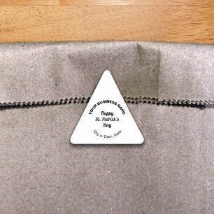 Triangulaire White Saint Patrick Business Triangle Sticker