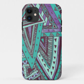 Trianguliertes aquamarines Case-Mate iPhone hülle