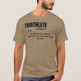 Triathlet Definition Zitat Lustiger Athlet vintage T-Shirt