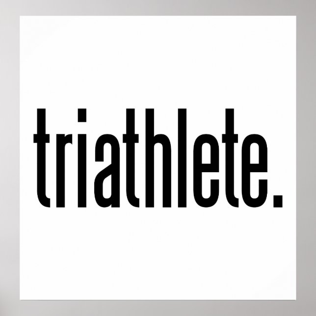 Triathlet. Poster (Vorne)
