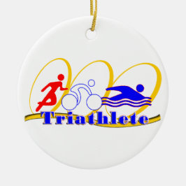 Triathlete Keramikornament