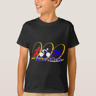 Triathlete - lassen Sie Fahrrad-Schwimmen laufen T-Shirt