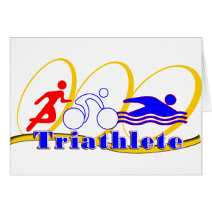 Triathlete SCHWIMMEN-LAUFfahrrad