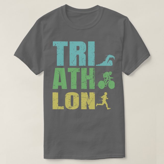 Triathlete Triathlon Traithlete Tri Geschenke T-Shirt (Design vorne)