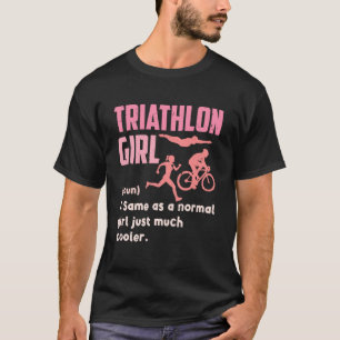 Triathleten TRIATHLON-MÄDCHEN Lustige Triathletik T-Shirt