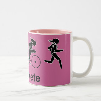 Triathletische Tasse der Frau