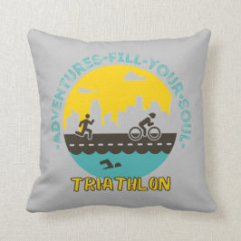 Triathlon. Abenteuer füllen Sie Ihr Soul Kissen