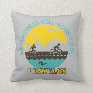 Triathlon. Abenteuer füllen Sie Ihr Soul Kissen