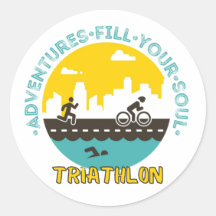 Triathlon. Abenteuer füllen Sie Ihr Soul