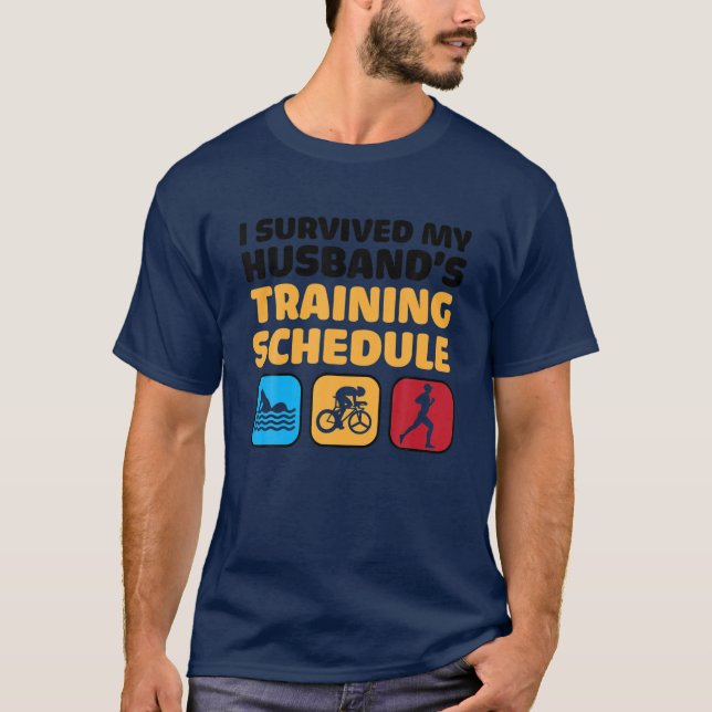 Triathlon Art Ehefrau Ristorante della Carrà T-Shirt (Vorderseite)