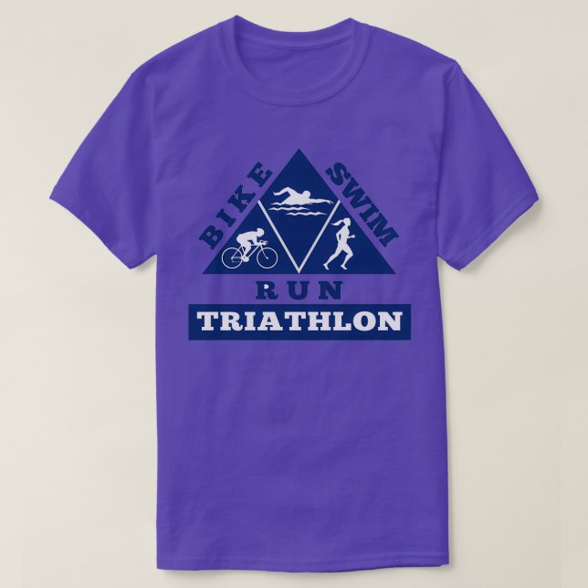 Triathlon Athlete Schwimmbad 5 T-Shirt (Design vorne)