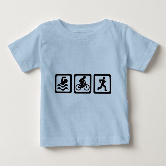 Triathlon Baby T-shirt (Vorderseite)
