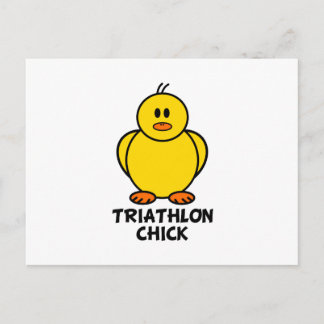 Triathlon Chick Postkarte