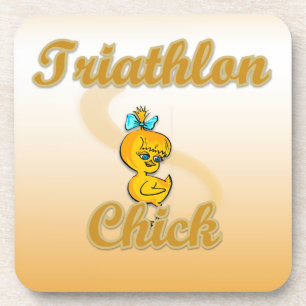 Triathlon Chick Untersetzer