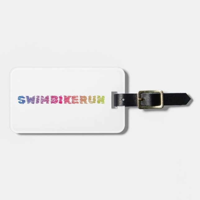 Triathlon Cool Design Gepäckanhänger (Vorderseite horizontal)