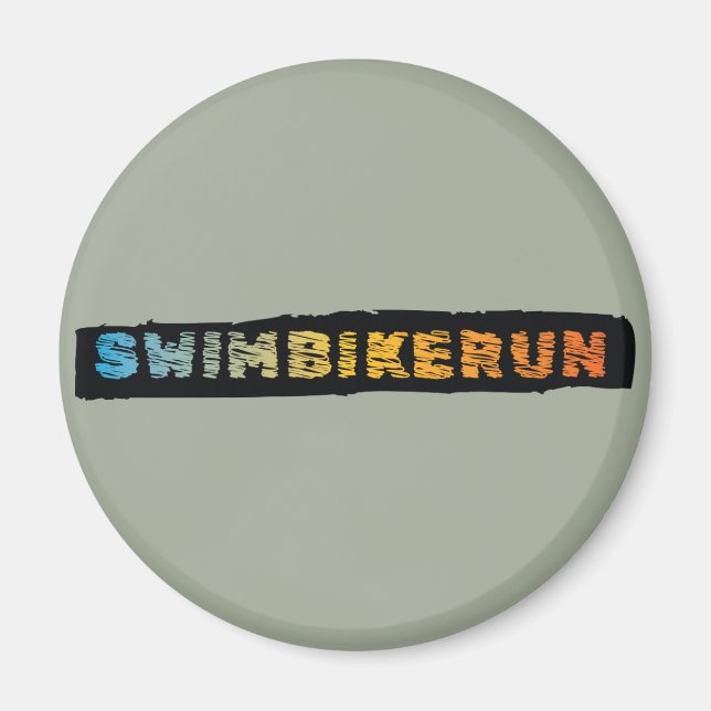 Triathlon Cool Design Magnet (Vorne)