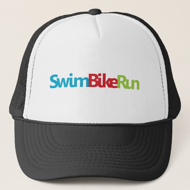 Triathlon Cool Design Truckerkappe (Vorderseite)