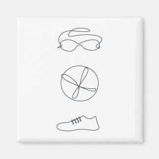 Triathlon cool neues Design Magnet