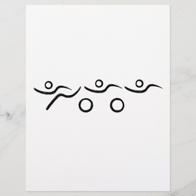 Triathlon cool und einzigartig Design (Vorderseite)