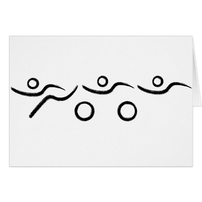 Triathlon cool und einzigartig Design (Vorderseite (Horizontal))