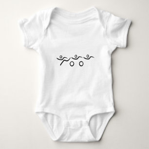 Triathlon cool und einzigartig Design Baby Strampler