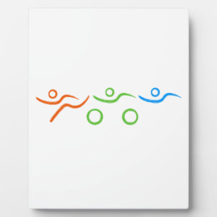 Triathlon cool und einzigartig Design Fotoplatte