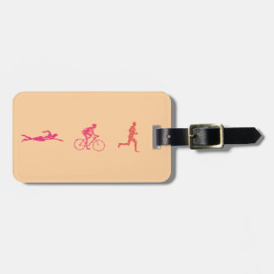 Triathlon cool und einzigartig Design Gepäckanhänger