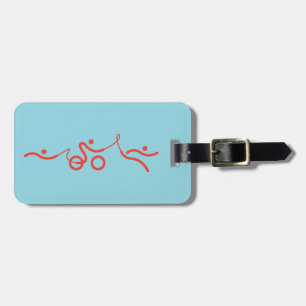 Triathlon cool und einzigartig Design Gepäckanhänger
