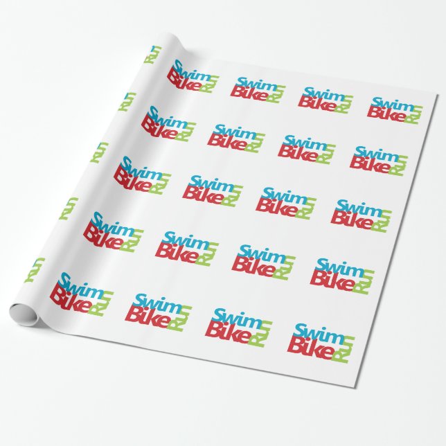 Triathlon cool und einzigartig Design Geschenkpapier (Ungerollt)